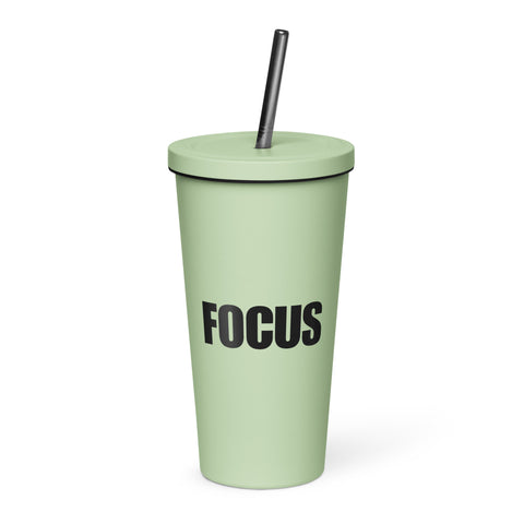 Insulated Tumbler With A Straw