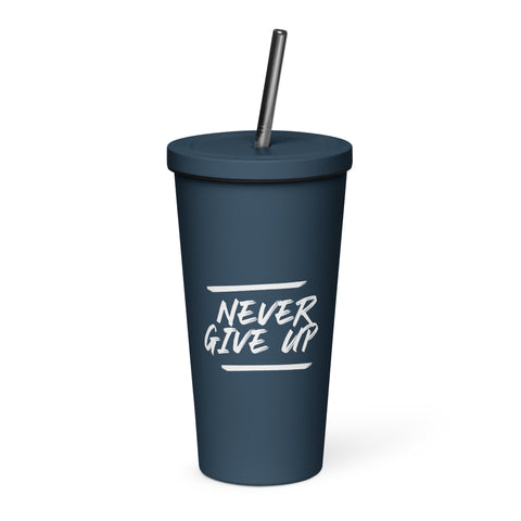 Insulated Tumbler With A Straw