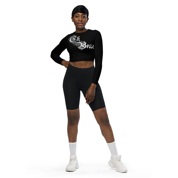 long-sleeve crop top